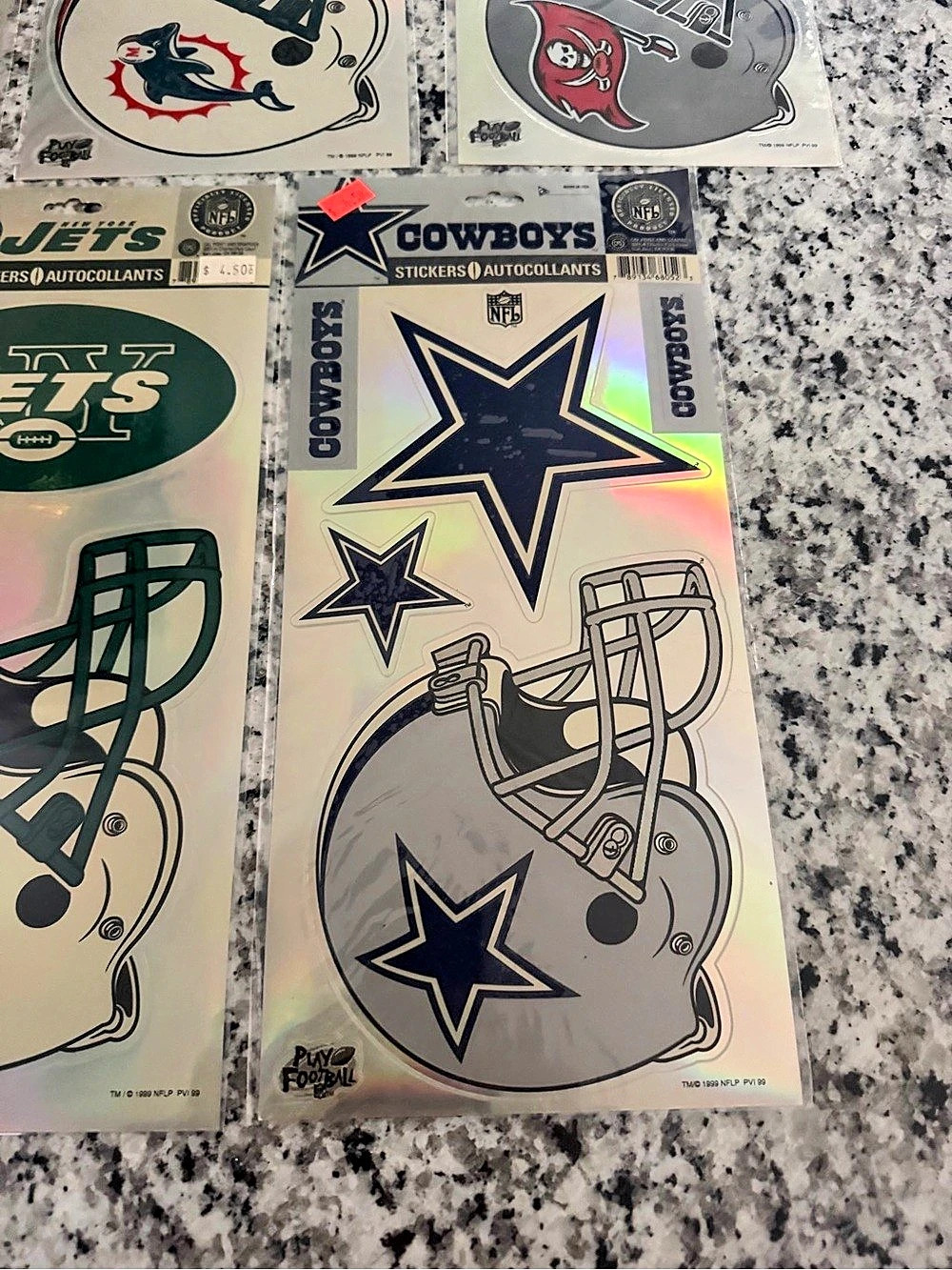 Play Football NFL Team Sticker Sheets Set - Picture 4 of 4